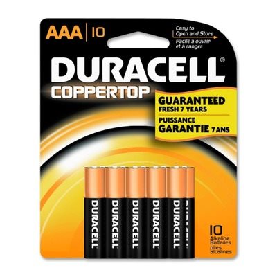 Batteries Aaa Duracell Coppertop Alkaline W Duralock Power