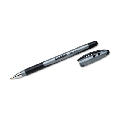 PEN, BALLPOINT, STICK, RUBBERIZED, SKILCRAFT 100, FINE, BLACK ...