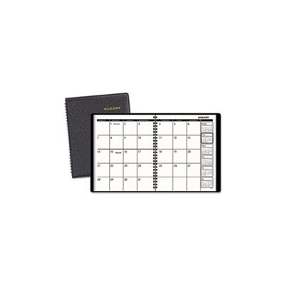 PLANNER, MONTHLY, 6.8.75" x 8.75", BLACK, 2020