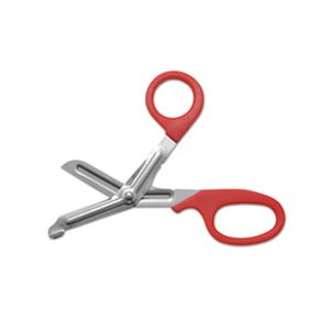 SNIPS, OFFICE, STAINLESS STEEL, 7" LONG, RED