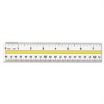 RULER, ACRYLIC, DATA HIGHLIGHT READING RULER WITH TINTED GUIDE, 15" CLEAR