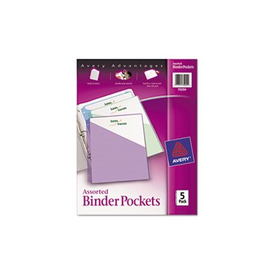 Binder Pockets, 3-Hole Punched, 9.25