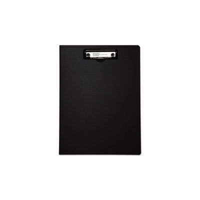 CLIPBOARD, Portfolio, W /  Low-Profile Clip, .5" Capacity, 8.5" x 11", Black