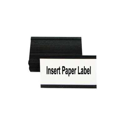 CARD HOLDERS, Magnetic, 3"w x 1.75"h, Black, 10 / Pk