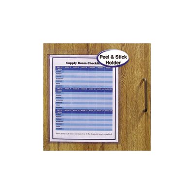 HOLDERS, SHOP TICKET, Self-Adhesive, Heavy, 50", 9" x 12", 50 / BOX