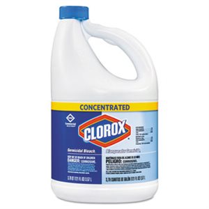 BLEACH, CLOROX, DISINFECTANT, GERMICIDAL, REGULAR,  121OZ