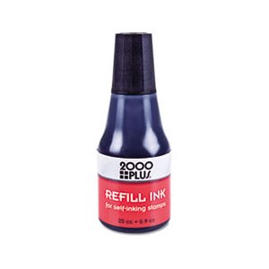 INK, REFILL, Self-Inking STAMP PAD INK, BLACK, 0.9 oz. Bottle