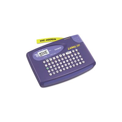 LABEL MAKER, CASIO, KL-60L, 2 Lines, 6.625"w x 4.5"d x 1.0625"h