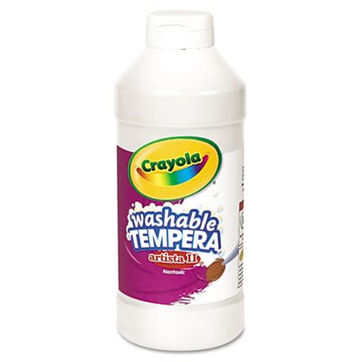 PAINT, TEMPERA, Artista II, Washable, White, 16 oz