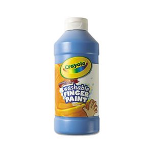 PAINT, FINGERPAINT, Washable, Blue, 16 oz