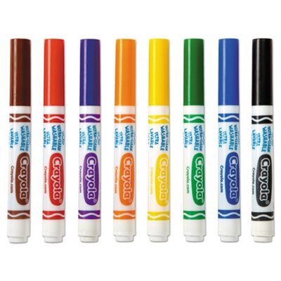 MARKERS, Washable, Broad Point, Classic Colors, 8 / SET