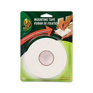 MOUNTING TAPE, Permanent, Foam, .75" x 15', White