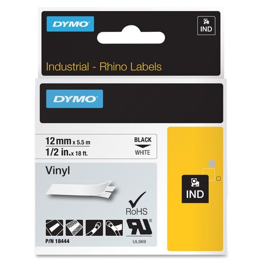 tape label dymo rhino permanent vinyl industrial 5 x 18