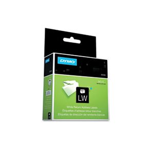 LABELS, RETURN ADDRESS, DYMO, LabelWriter, .75" x 2", White, 500 Labels / Roll