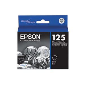 CARTRIDGE, EPSON, T125120 (125) DURABrite Ultra Ink, Black