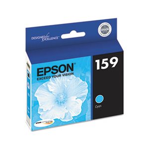 CARTRIDGE, EPSON, T159220 (159) UltraChrome Hi-Gloss 2 Ink, Cyan