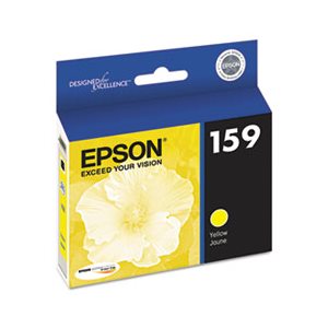 CARTRIDGE, EPSON, T159420 (159) UltraChrome Hi-Gloss 2 Ink, Yellow