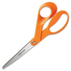 ETS SCISSORS, 8" BENT HANDLE ORANGE