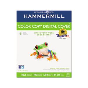 PAPER, Copy, COLOR, Digital Cover Stock, 80lbs, 8.5" x 11", Photo White, 250 Sheets / REAM