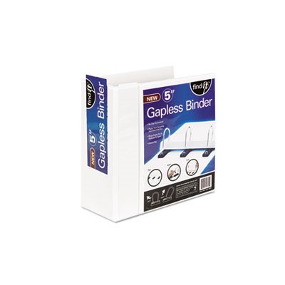 BINDER, Gapless Loop Ring, View, 11" x 8.5", 5" Capacity, White