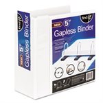 BINDER, Gapless Loop Ring, View, 11" x 8.5", 5" Capacity, White