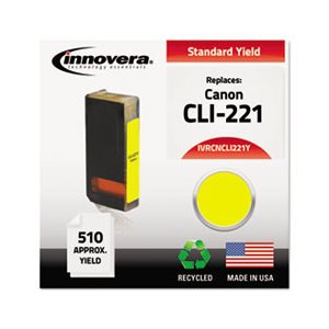 CARTRIDGE, Remanufactured 2949B001 (CLI-221) Ink, Yellow