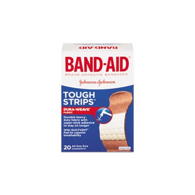 BANDAGES, BAND-AID, Flexible Fabric, Adhesive, Tough Strip, 1