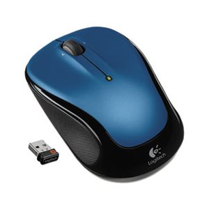 MOUSE, WIRELESS, LASER, USB, LOGITECH M325, LEFT / RIGHT HAND USE, Blue