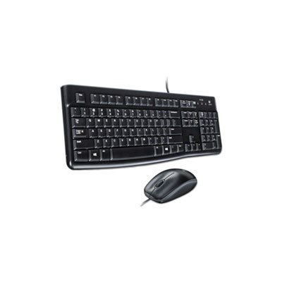 DESKTOP SET, WIRED, LOGITECH MK120, Keyboard / Mouse, USB, Black