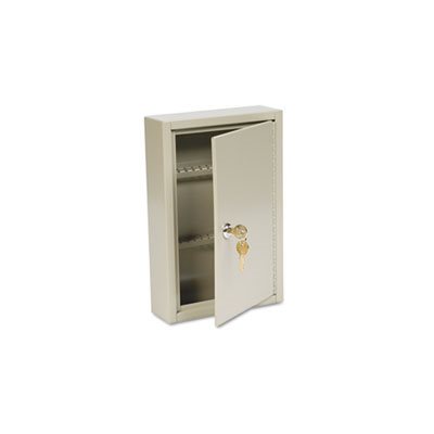 KEY CABINET, Steel, 40-Key, Sand, 8" x 2.625" x 12.125"