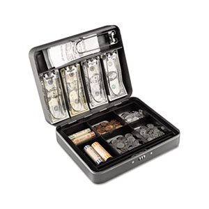 CASH BOX,  w / Combination Lock, Charcoal