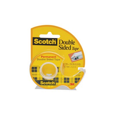 Tape Scotch 665 Double Sided Permanent In Handheld Dispenser 5 X 250 Clear