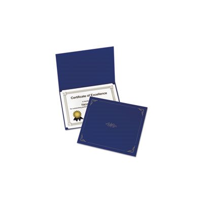 HOLDER, Certificate, 11.25" x 8.75", Dark Blue, 5 / Pack