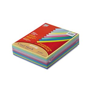 CARD STOCK, Array, 65LB, 8.5" X 11", Assorted Colors, 250 Sheets / Pack