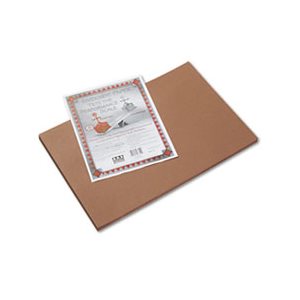 CONSTRUCTION PAPER, Riverside, 76lbs, 12" x 18", Brown, 50 Sheets / Pack