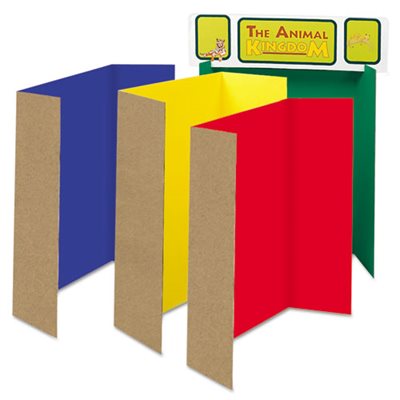 BOARDS, PRESENTATION, Spotlight, Corrugated, Display, 48" x 36", Assorted Colors, 4 / Carton