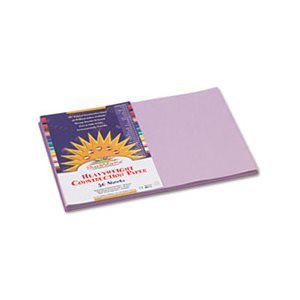 Construction Paper, SUNWORKS, 58bs, 12" x 18", Lilac, 50 Sheets / Pack