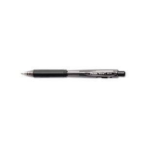 PEN, BALLPOINT, RETRACTABLE, WOW!, 1mm, Black INK / BARREL, Dozen