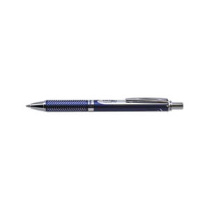 PEN, RETRACTABLE, GEL, EnerGel Alloy RT, .7mm, Blue Barrel, Black Ink