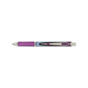 PEN, RETRACTABLE, LIQUID GEL, EnerGel RTX, .7mm, FINE, VIOLET / GRAY Barrel, Violet Ink