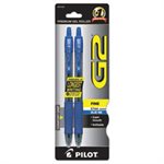 PEN, RETRACTABLE, G2 Premium, Gel, Refillable, Blue Ink, .7mm, 2 / Pack