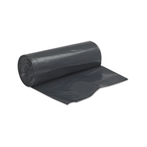 CAN LINERS, Linear, Low Density, 2Mil, 38" x 58", Black, 10 Bags / Roll, 10 Rolls / CARTON