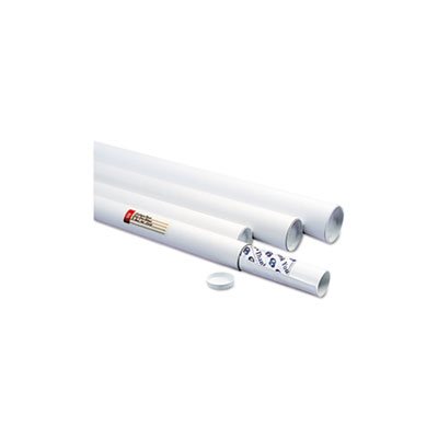 White Mailing Tubes, 18l x 2dia, White, 25 / Carton