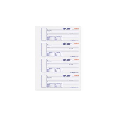 Hardcover Numbered Money Receipt Book, 6 7 / 8 x 2 3 / 4, Two-Part, 300 ...