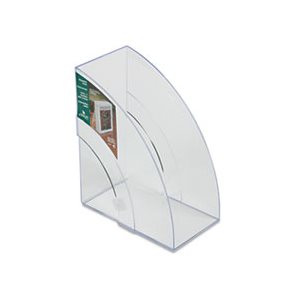 Optimizers Deluxe Plastic Magazine Rack, 5 1 / 4 x 9 x 11 1 / 8, Clear