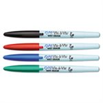 Vis-à-Vis Wet-Erase Marker, Fine Point, Asstd., 4 / Set