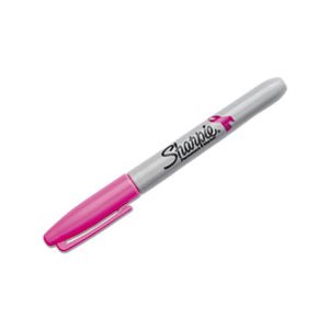 Pink Ribbon Fine Tip Permanent Marker, Pink, 2 / Pack