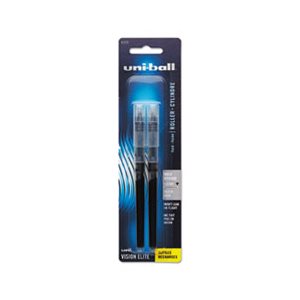 Refill for uni-ball Vision Elite Roller Ball, Bold, Black Ink, 2 / Pack