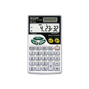 EL344RB Metric Conversion Wallet Calculator, 10-Digit LCD