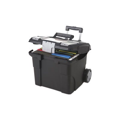 Premium File Cart, 15w x 16 3 / 8d x 14 1 / 4 to 30h, Black